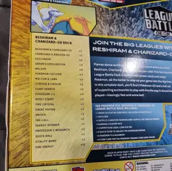 Pokemon TCG League Battle Deck Charizard and Reshiram GX Box New Sealed - Image 3