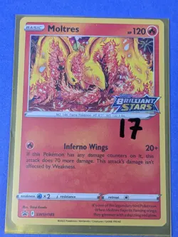 Moltres - SWSH185 - Pre-Release Promo Sword & Shield Promos - Pokemon - NM - Image 3