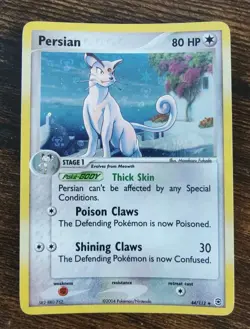 Pokemon EX FireRed & LeafGreen Persian 44/112 Reverse Holo - Image 1