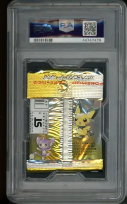 1999 Pokemon Neo Genesis Japanese Foil Booster Pack PSA 10 GEM MINT - Image 2