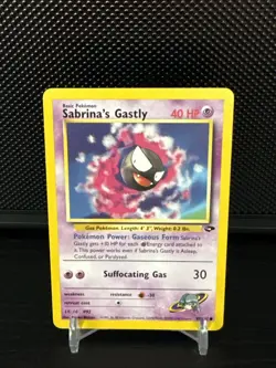 Sabrina's Gastly 97/132 Common Gym Challenge Pokemon NM - Image 1