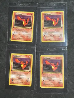 Lot of 4 1st Edition Charmander 50/82 - Team Rocket - Pokemon Card - Near Mint - Image 1