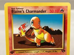 Blaine's Charmander 60/132 Gym Challenge Pokemon Card 1st Edition - Near Mint - Image 3