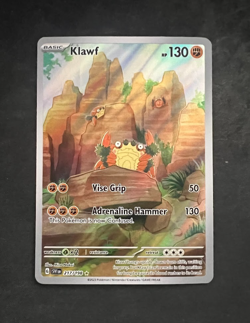 Klawf 217/198 Scarlet & Violet Base Set Pokemon Card NM Pack Fresh - Image 1