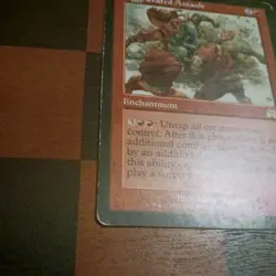 Mtg Aggravated Assault HP/MP Onslaught Magic the Gathering Card Rare - Image 4