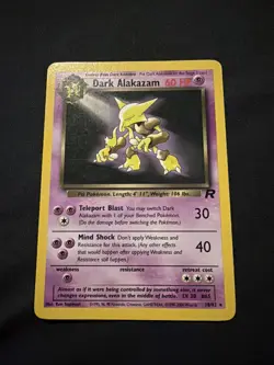 Pokemon Dark Alakazam Card 18/82 Non-Holo Rare Team Rocket - Image 1