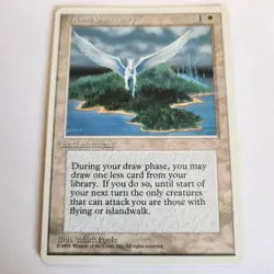 Island Sanctuary NM+ MTG Fourth Ed 4th Rare Magic FREE SHIPPING - Image 1