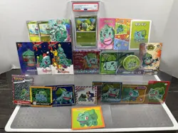 Pokemon Lot of Cards and Stickers All Bulbasaur #1 Bulbasaur Only Lot of 22 - Image 1