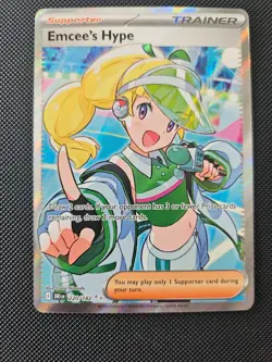 Emcee's Hype 220/182 Destined Rivals Full Art Pokemon - Image 1