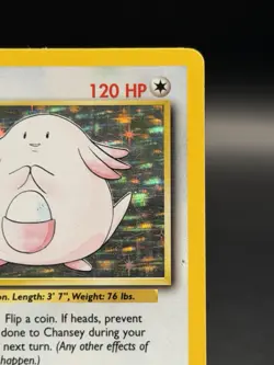 Chansey 3/102 Base Set Holo Unlimited Rare Card Pokemon TCG Vintage (MP) - Image 5