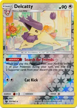 Delcatty 121/168 S&M Celestial Storm REVERSE HOLO RARE PERFECT MINT! Pokemon - Image 1