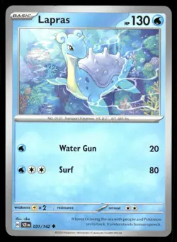 Pokemon TCG Pokemon Lapras Lapras Uncommon Regular - Image 1