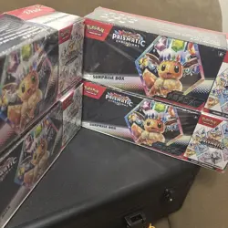 Sam’s Club Pokemon Prismatic Evolutions Surprise Box & Booster Bundle X4 - Image 2