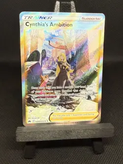🔥NM/MINT- Pokemon Crown Zenith Cynthia's Ambition GG60 Full Art TCG - Image 1