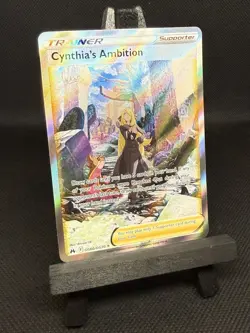 🔥NM/MINT- Pokemon Crown Zenith Cynthia's Ambition GG60 Full Art TCG - Image 2