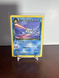 Pokemon TCG - DARK GOLDUCK - 1ST EDITION - 37/82 - TEAM ROCKET (2000) - LP/NM - Image 1