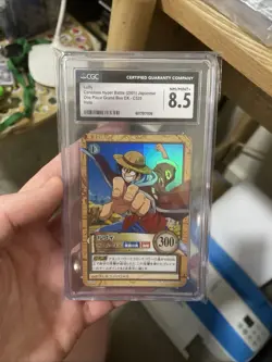 Out Of Print One Piece Carddass Hyper Battle Luffy C520, CGC 8.5 N/M Holo Rare! - Image 1