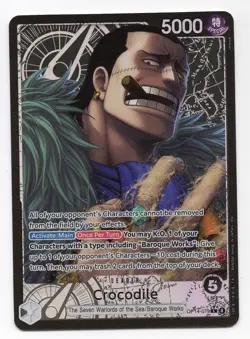 One Piece TCG: The Azure Sea's Seven *Foil* Crocodile (OP14-079) Alternate Art - Image 1