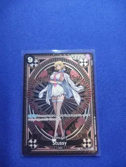 Bandai One Piece CCG Stussy Super Rare Full Art Special Foil Card OP07-085 SP - Image 1
