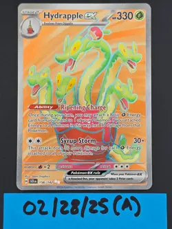 Pokemon TCG Card Hydrapple EX 156/142 S&V Stellar Crown Full Art SIR MM - Image 1