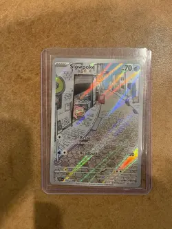 Slowpoke Scarlet & Violet Holo Illustration Card 204/198 Rare Base Set - Image 1