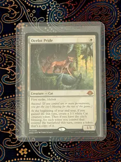 Magic: The Gathering Ocelot Pride Mythic Cat Modern Horizons 3 White Regular - Image 1