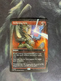 Deflecting Swat (Borderless) - Commander Masters 698 EN R Mint/Near-Mint - Image 1
