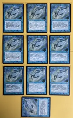 (X10) Magic the Gathering - Ice Age Mystic Remora 1995 87 Common - Image 1