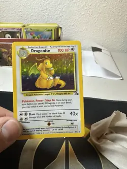 Pokemon Dragonite 4/62 Holo Unlimited Fossil (1999) WOTC Unlimited LP TCG - Image 2