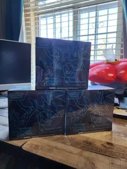 Phantasmal Flames Pokemon Center Exclusive Elite Trainer Box ETB Sealed LOT OF 3 - Image 1