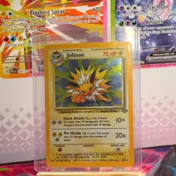 LP Pokemon TCG Jolteon Jungle 4/64 Holo Unlimited Holo Rare - Image 1
