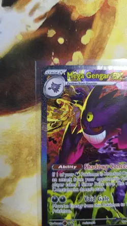 Mega Gengar ex 284/217 SIR Secret Rare Pokemon Ascended Heroes MINT Pack Fresh - Image 5