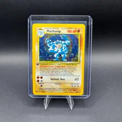 Machamp Pokemon 1st Edition Base Set 8/102 Vintage Holo Rare MP - Image 1