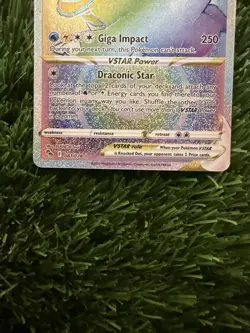 Pokemon Dragonite VSTAR 081/078 Pokemon GO Full Art Holo Secret Rare HP 280 - Image 3