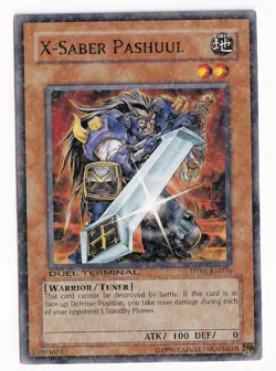2010 Yu-Gi-Oh! Duel Terminal 1 X-Saber Pashuul #DT01-EN076 - Image 1