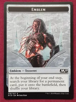 Magic The Gathering 2019 CORE SET M19 TEZZERET ARTIFICE MASTER EMBLEM card MTG - Image 1