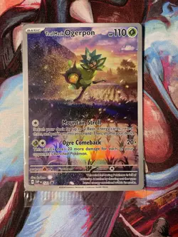 Teal Mask Ogerpon 123 SEALED Twilight Masquerade Promo Holo NM Pokemon Card 2024 - Image 1