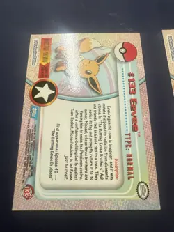 EEVEE #133 Pokemon Card TCG Topps TV Animation both (SET OF 2) - Image 5