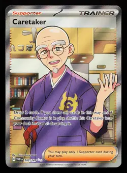 Caretaker 203/167 Ultra Rare Twilight Masquerade Pokemon Card - Image 1