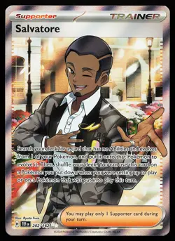 Salvatore 202/162 Ultra Rare Temporal Forces Pokemon Card - Image 1