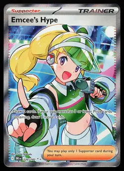 Emcee's Hype 220/182 Ultra Rare Destined Rivals Pokemon Card - Image 1