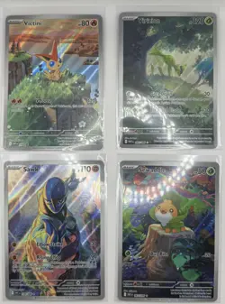2025 Pokemon S&V White Flare 8 Card Lot IRs, FAs, Victini Promo Near Mint - Image 1