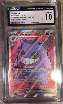Pokemon TCG Gengar EX Temporal Forces Ultra Rare Card 193/162 - Image 1