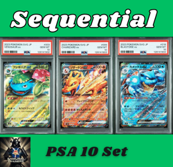 SEQ PSA 10 Venusaur Charizard Blastoise ex SPECIAL DECK Set 009 Pokemon Card - Image 1
