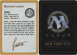 Biography - Bertrand Lestree - 1996 ~ Lightly Played Pro Tour A MTG Magic Ultima - Image 1