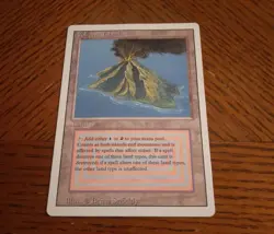 Magic the Gathering MTG Volcanic Island dual Land Revised - Image 1