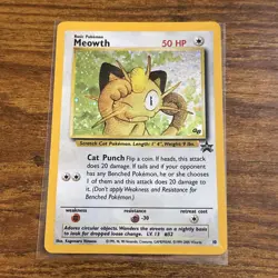 Pokemon TCG WOTC Meowth Black Star Promos Holo. 10 (SEE PHOTOS) - Image 1
