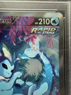 Pokemon Alt Art Vaporeon v SWSH181 Black Star Promo Holo PSA 9 - Image 4