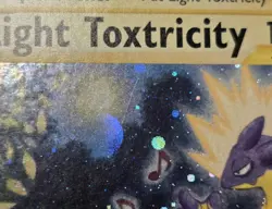 Pokemon Light Toxtricity SWSH137 2021 Celebrations SWIRL Black Star Promo - LP - Image 4