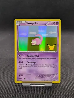 Pokemon TCG Slowpoke 20th Anniversary Stamped Holo Promo 32/83 LP-NM - Image 1